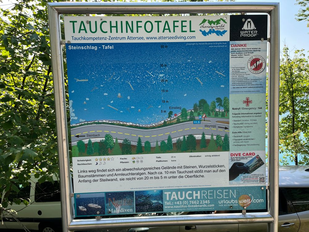 Steinschlag - Tafel